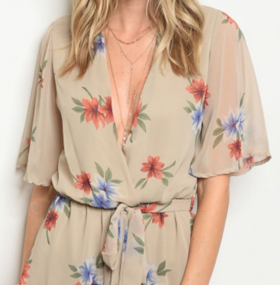 FLORAL ROMPER